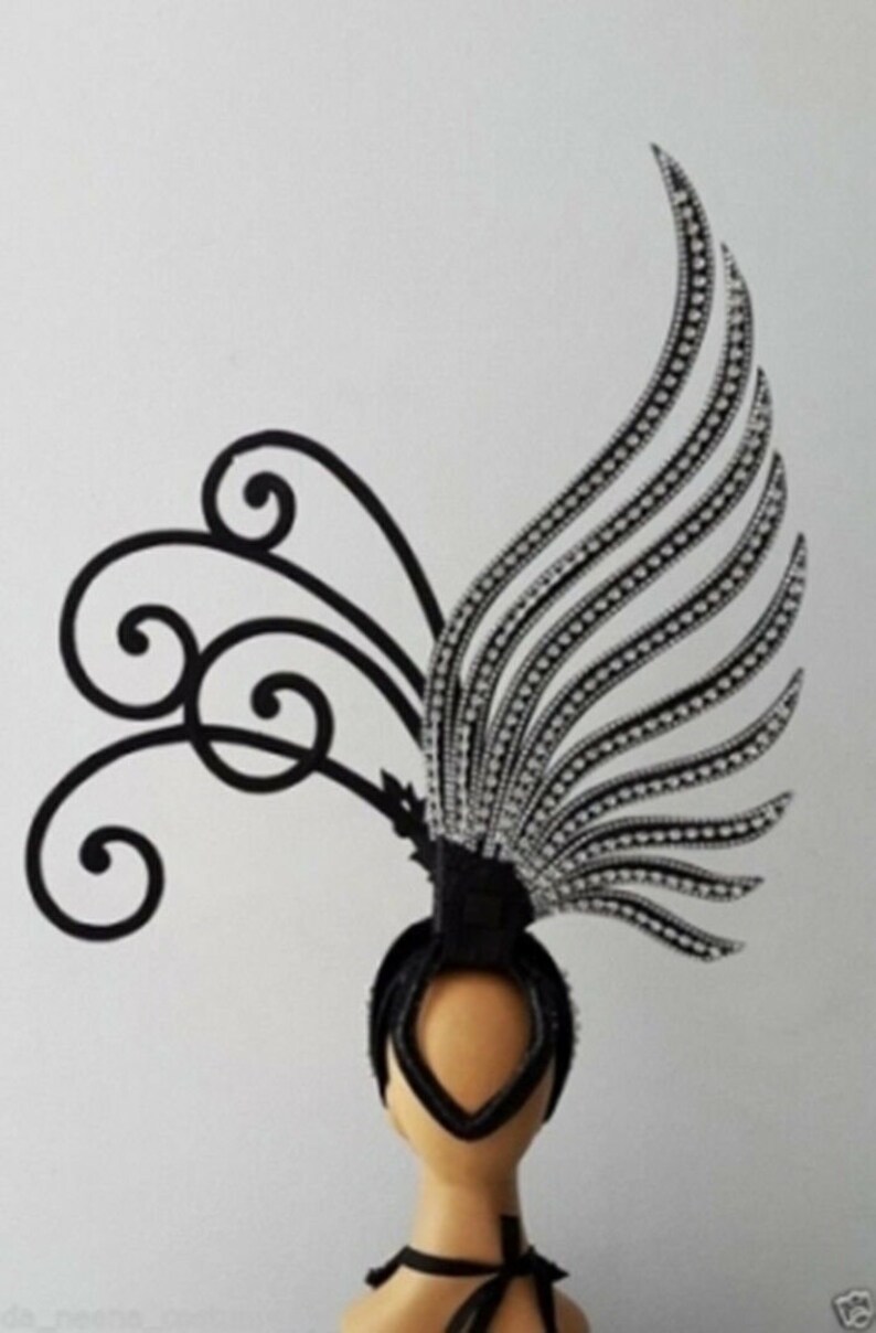 Da NeeNa H154 Vegas Butterfly Bird Roc Rukh Garuda Headdress