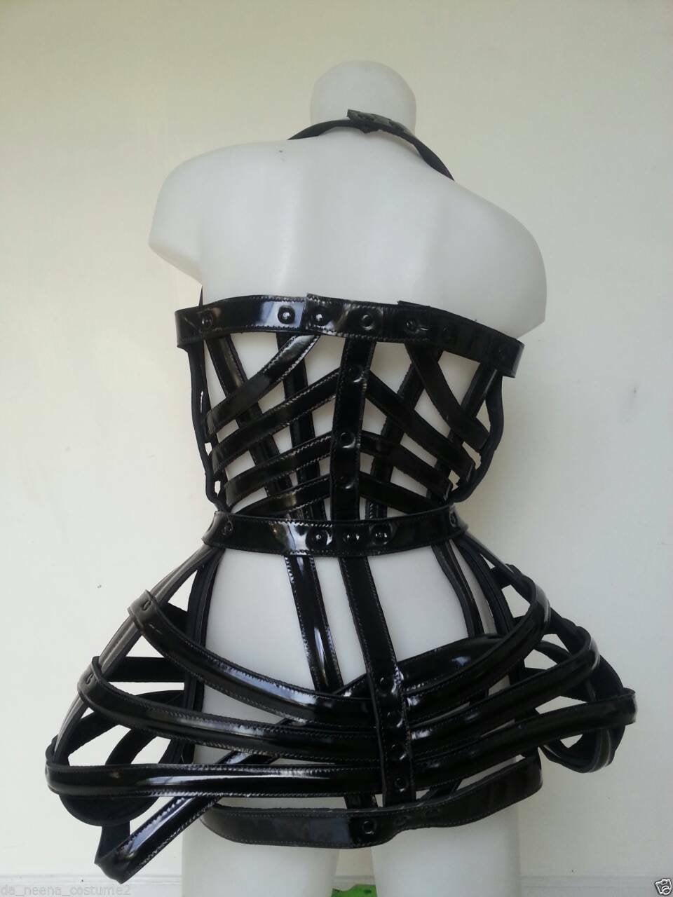Daneena T029B Tribute Copy Cone Bra Pointy Cage Leather Madonna Costume XS- XL 