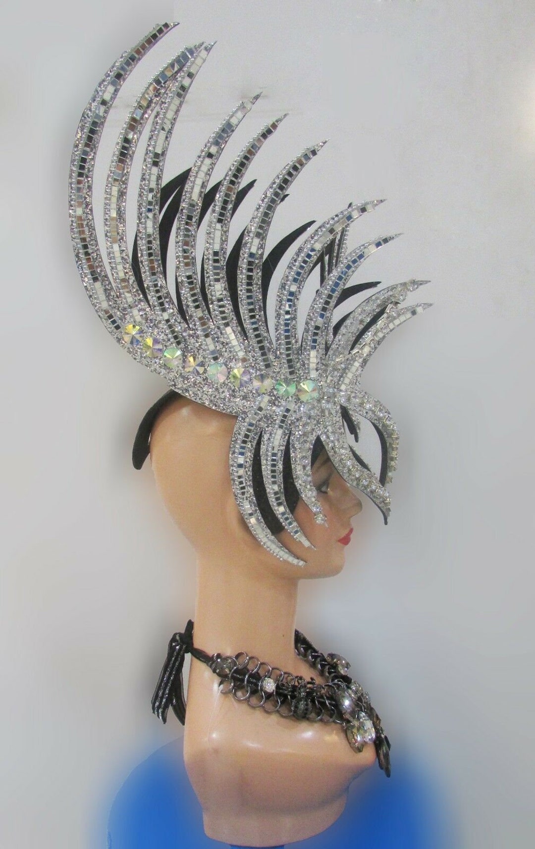 Da Neena H178 Mask Bird of Paradise Showgirl Pageant Headdress - Etsy