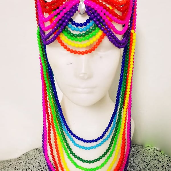 Da NeeNa J1000H Magic of Bead Chainmail  Headdress