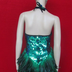 Da Neena 001 Feather Salsa Vegas Dance Drag Dress XS-XL - Etsy