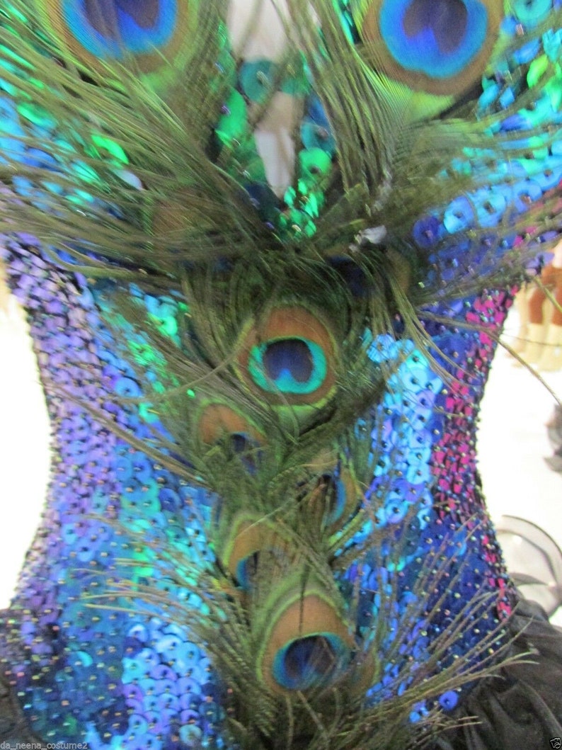 Da NeeNa M1455 Peacock Angel Feather Showgirl Vegas Stage | Etsy
