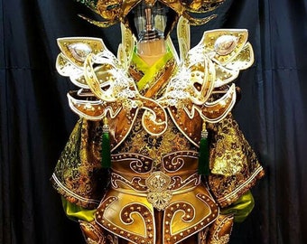 Da NeeNa HUT C785 Asian Powerful King Pageant Crystal Headdress Costume Set XS - XL