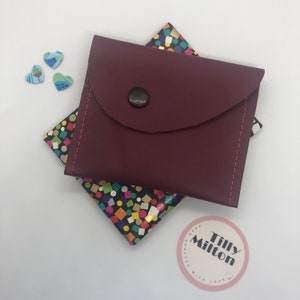 Porte-monnaie en cuir bourguignon