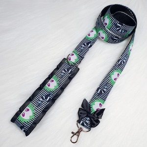 Beetlejuice Leine mit optionalem passenden Halsband - Kawaii Petplay Choker, Pride Festival Rave Wear