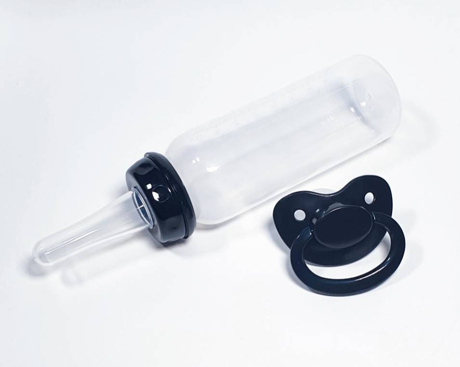 Adult Baby Bottle and Pacifier Set in Black ABDL DDLG Etsy