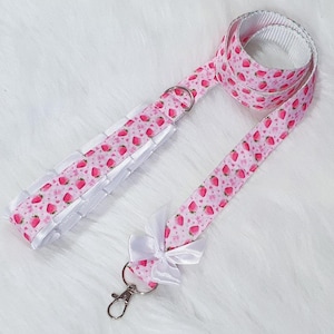 Strawberry Leine mit optionalem passenden Halsband - Kawaii Petplay Choker, Pride Festival Rave Wear