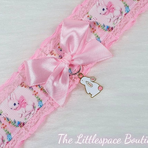 The Vintage Bunny Choker Collar // Kawaii DDLG Fashion