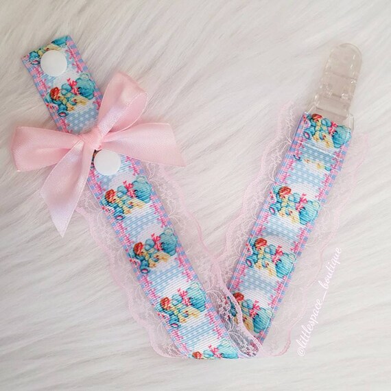 The Melanie Martinez Inspired Vintage Teddy Adult Baby Pacifier Clip - ABDL // DDLG