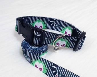 Beetlejuice Collar - Kawaii Petplay Choker, Pride Festival Rave Wear