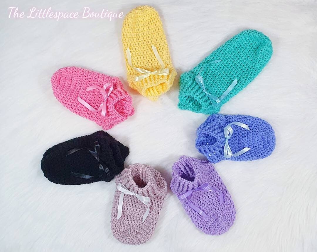 Crochet Adult Baby Booties