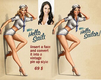 Pin Up Portrait Etsy