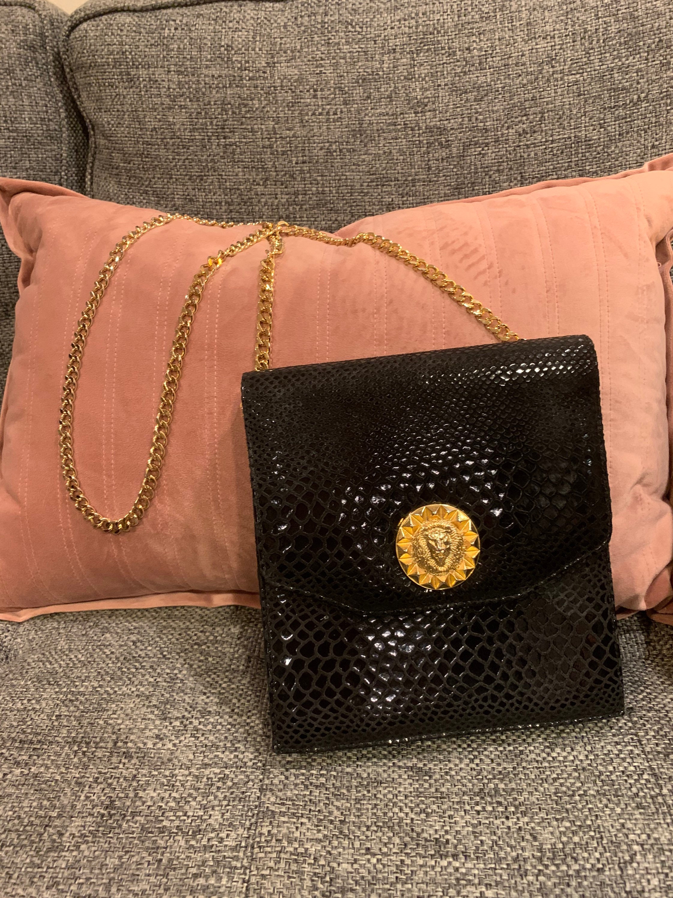Vintage Beverly Hills Bag Lady Golden Lion Metal Clutch Bag – Recess