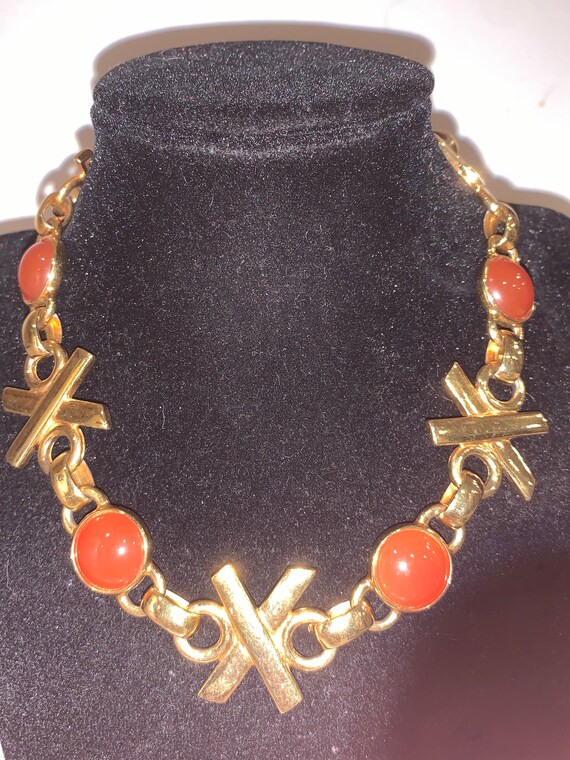 Beautiful vintage Ben Amun choker necklace. It ha… - image 4