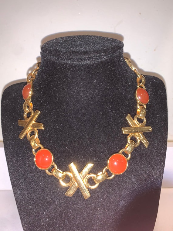 Beautiful vintage Ben Amun choker necklace. It ha… - image 6