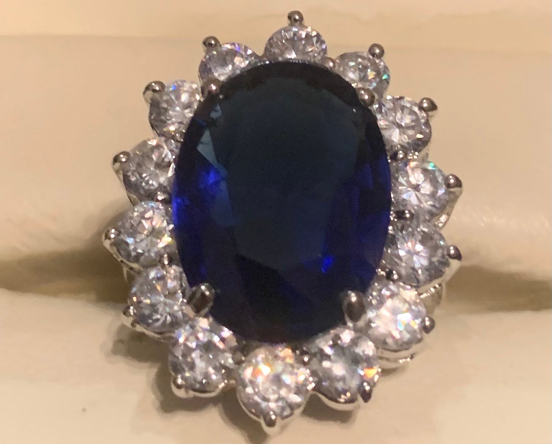 Princess Diana Spencers engagement ring replica featuring a Etsy