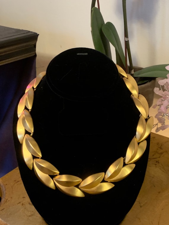 Gold leaf Givenchy choker