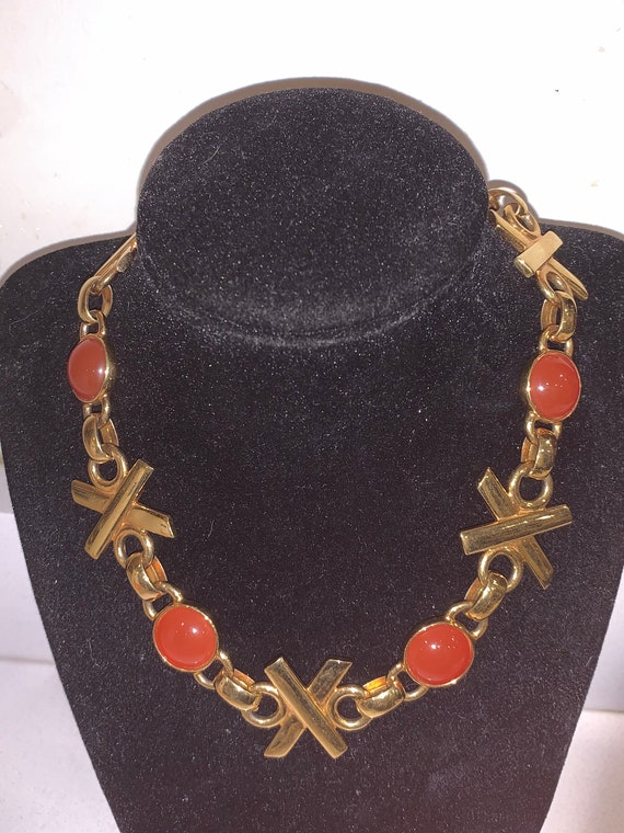 Beautiful vintage Ben Amun choker necklace. It ha… - image 9