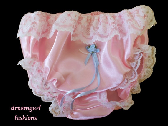 Satin Laced Legs and Waist Maid Panties Knickers Tv Sissy Lolita Cosplay Etsy UK