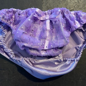 Satin and Tulle ruffle sissy maid panties