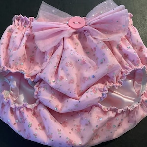 double sided sissy Panties Knickers Bow Maid  lolita adult baby cosplay