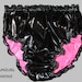 Double sided pvc maid panties tv sissy lolita cosplay 