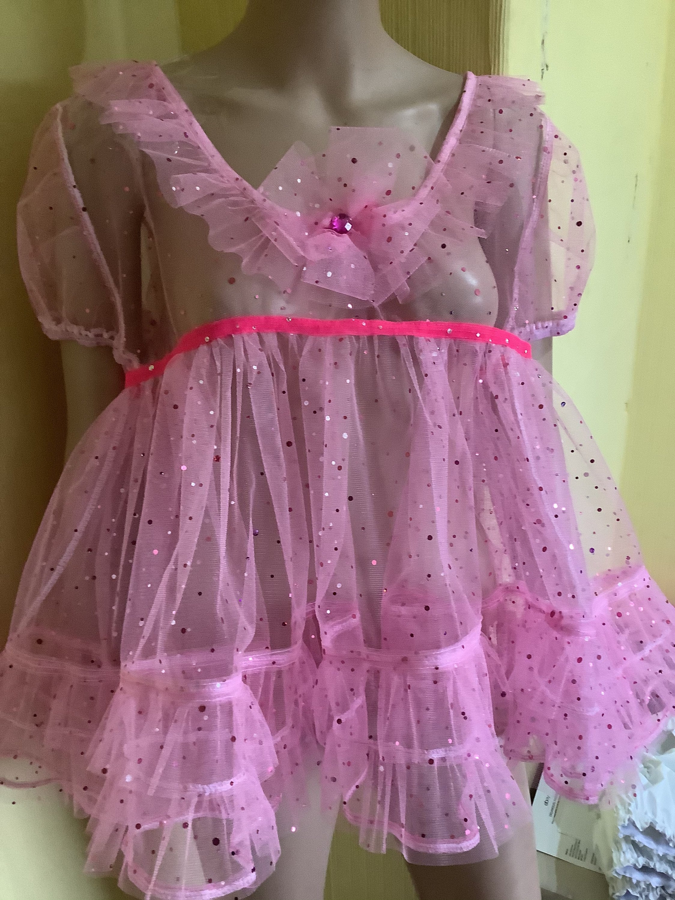 Emberly Babydoll Dress - Pink
