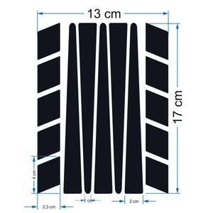 Stripe Design Fluorescent Yellow Motocycle Helmet Sticker CinarExtreme image 3