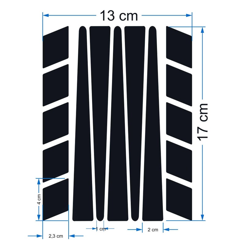 Stripe Design Fluorescent Yellow Motocycle Helmet Sticker CinarExtreme image 3