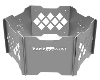 Kamp Ayısı® 6Gen™ Braciere portatile pieghevole in metallo / Caminetto da esterno compatto e resistente