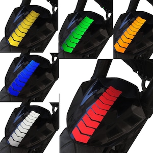 Arrow Design Mudguard Helmet Sticker Reflective, Fluorescent, Solid Colors CinarExtreme