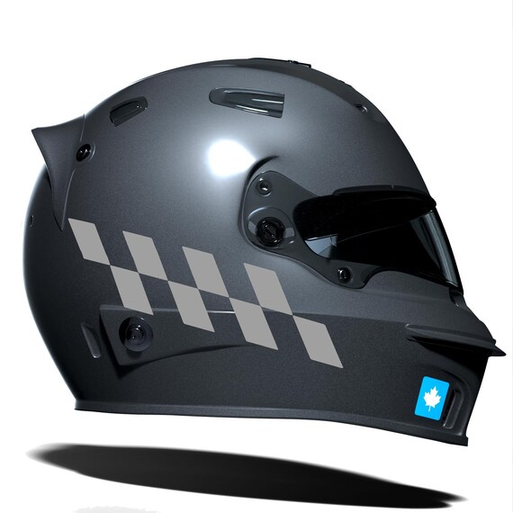 Checkered motorcycle helmet shop