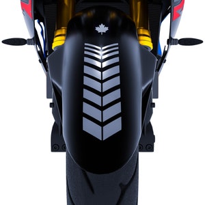 2 pezzi Parafango Moto Design Sport Grigio Pietra Adesivo Parafango CinarExtreme