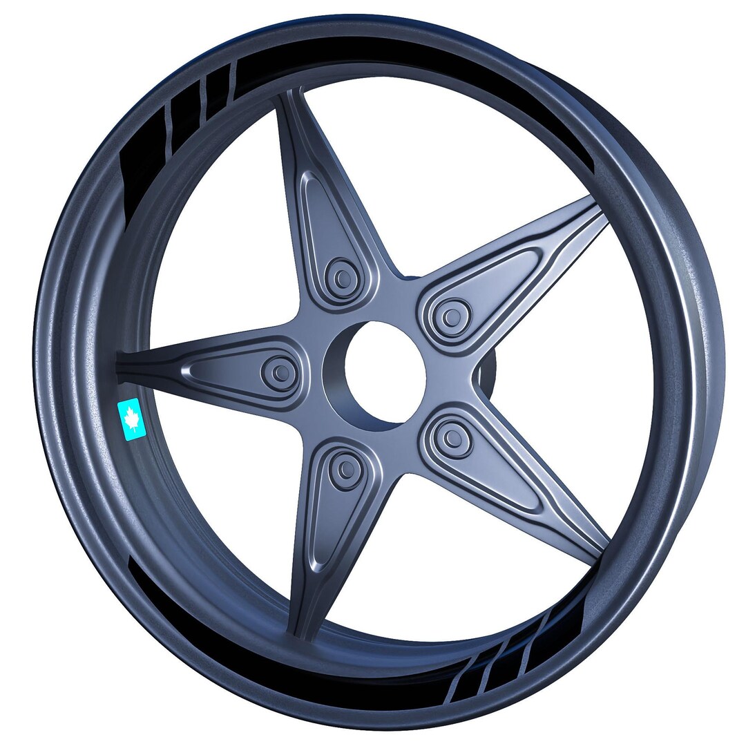 Moto GP Jet Black Inner Rim Tape Wheel Stripes Decals Sticker ...