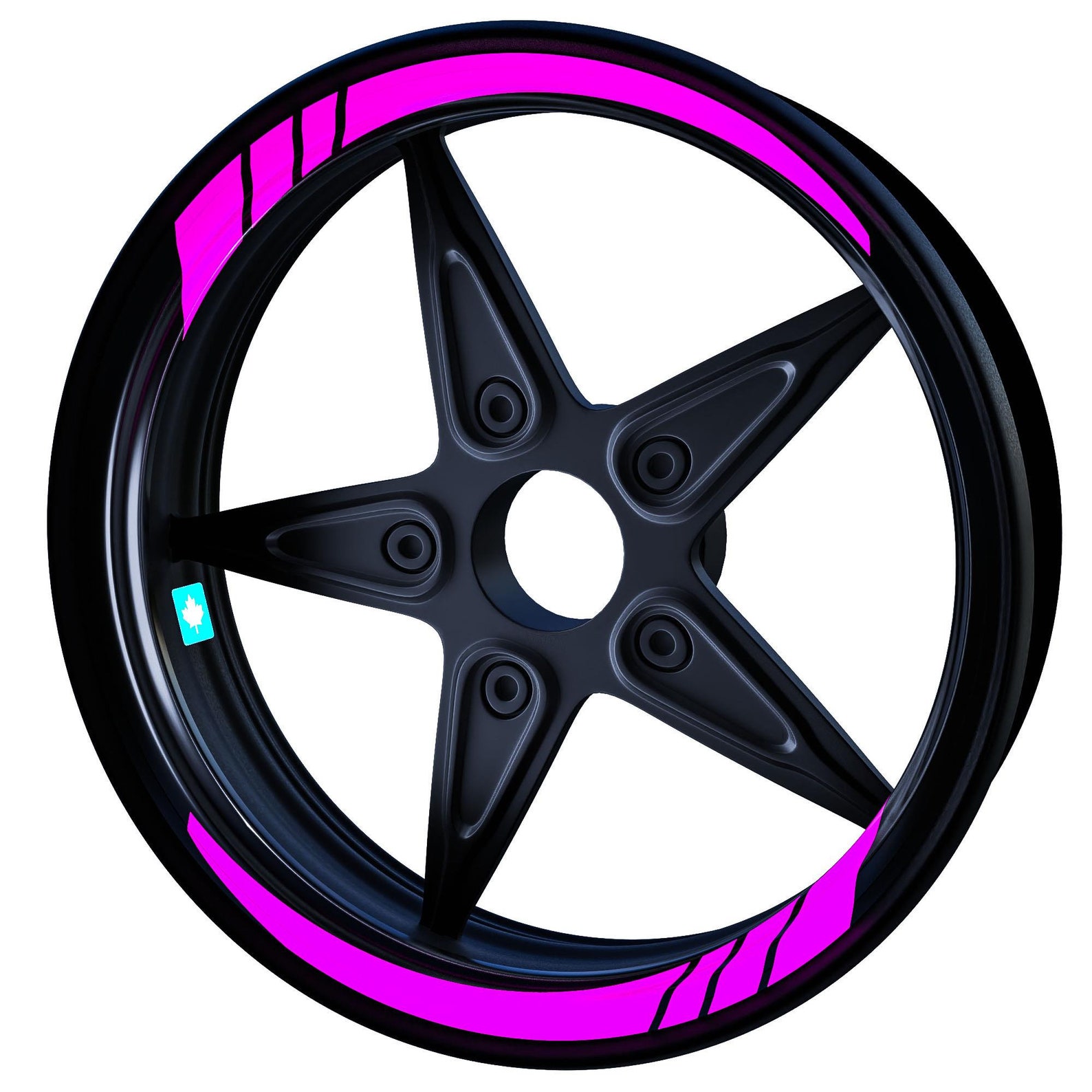 Pink Sticker For Rims Moto GP Rose Pink Inner Rim Tape Wheel Stripes Decals Sticker ...