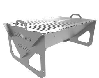 Kamp Ayısı® Easy Grill™ - Lightweight Portable Folding Camp Grill | Outdoor BBQ & Camping Gear