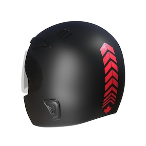 2 Pieces Sport Design Helmet, Car Mirror Reflective Red Mudguard Helmet Sticker CinarExtreme