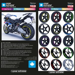Bandes adhésives doubles bleues azur pour jantes CinarExtreme