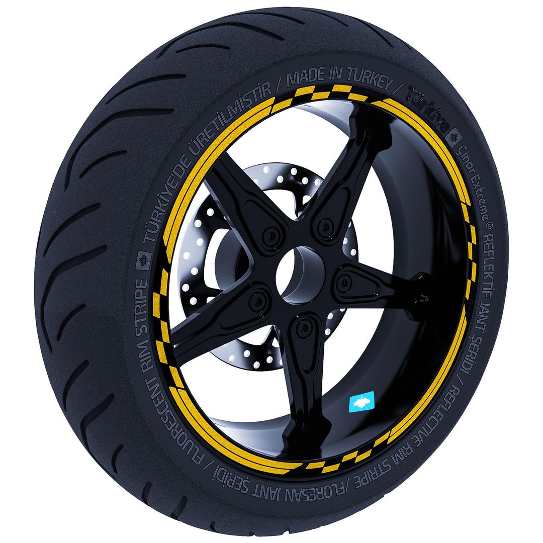 Pegatinas Para Llantas De Moto Y Bicicleta, Coche, Color Dorado Y