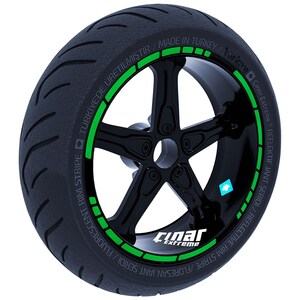 Moto GP Style  Forest Green Rim Tape Wheel Stripes Decals Sticker CinarExtreme
