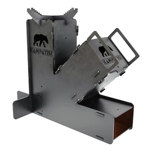 Estufa de camping plegable Kamp Ayisi NordiFyr Rocket Stove