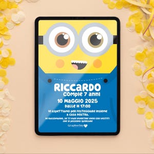 INVITO DIGITALE PERSONALIZZATO (editable digital invitation)  per feste a tema