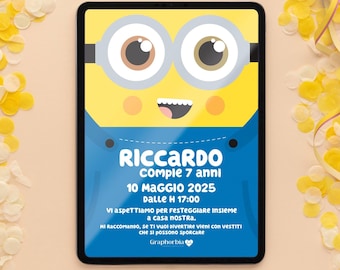 CUSTOM DIGITAL INVITATION (editable digital invitation) for themed parties