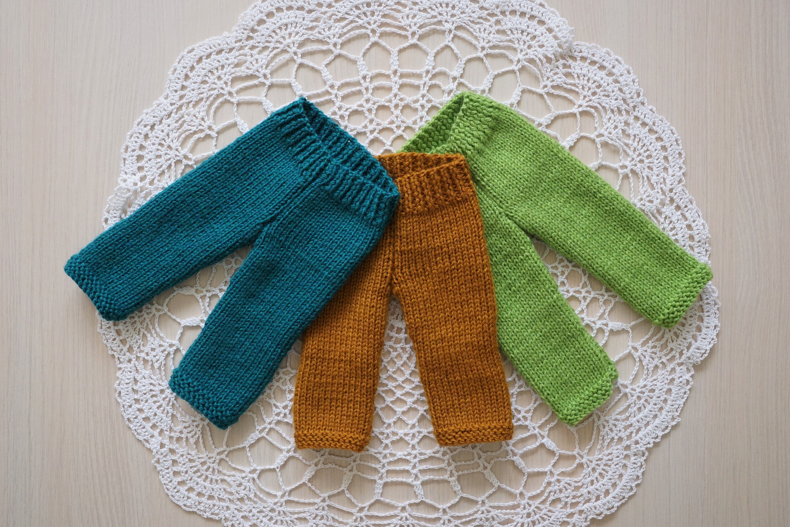 Doll pants Knitted doll leggings Clothes for dolls fit Etsy