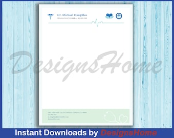 Doctors Letterhead Template | MS Word | Editable | Print Ready