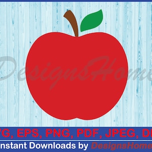Apple SVG, Home School SVG, Mug T-Shirt Svg, Teacher Gift Svg, Cut Files | Instant Download | Svg, Eps, Png, Dxf, Pdf, Jpg, AI
