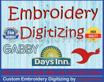 Custom Embroidery Digitizing | Embroidery Digitizing | Custom Embroidery Pattern | Logo Digitizing | Custom Digitizing / Embroidery Designs