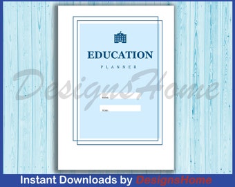 Bearbeitbare Bildung Planer Vorlage |  Für Studenten - MS Word - druckbar - Bunt