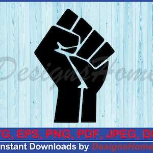 Faust SVG, schwarze Faust SVG, Faust Cricut, Black Lives Matter, Cut Files | Sofortdownload | SVG, DXF, PNG, Dxf, Pdf, Jpg, AI | Hohe Qualität
