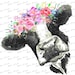 Cow with flowers Sublimation designs Download PNG Sublimation graphics Clipart PNG files Sublimation transfers Downloadable print Watercolor